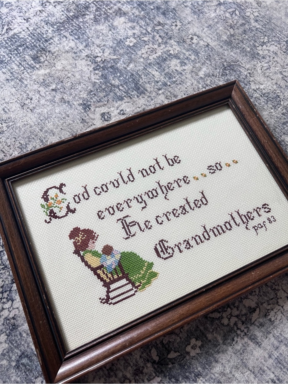 Grandmothers Needlepoint Wall Art - Picture 4 of 7